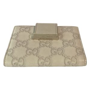 Gucci Monogram Leather Compact Wallet